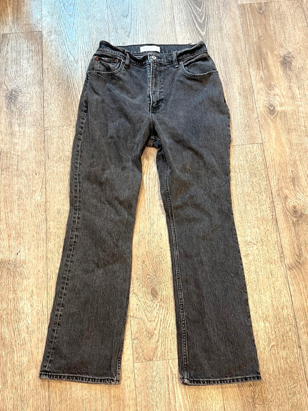 Abercrombie Curve Love 70s Vintage Flare Jeans Ultra High Rise Denim 30 / 10s